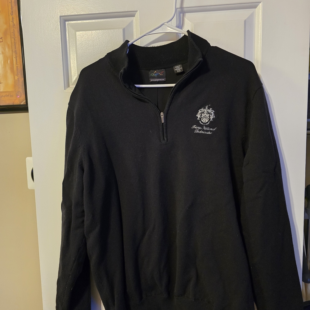 Trump National Golf Club Greg Norman Black Half-Zip Sweater